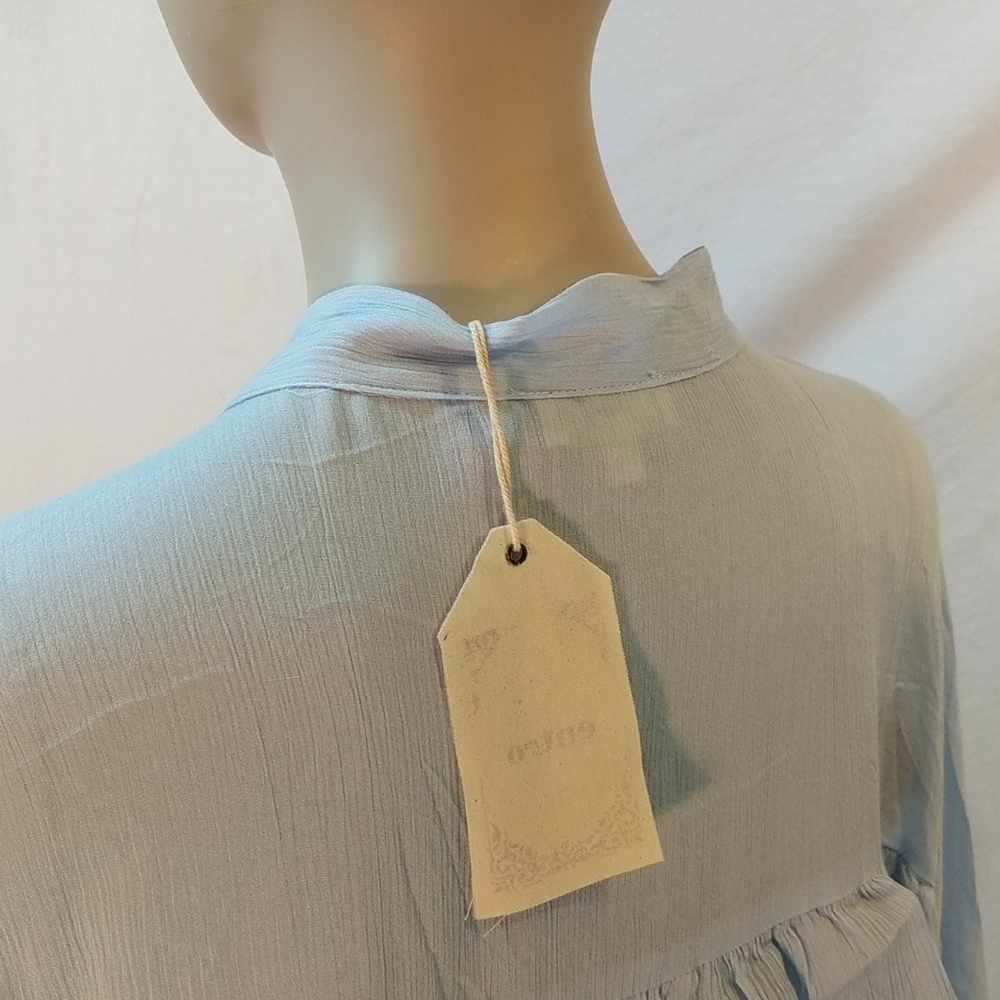Entro baby blue ruffle top - Picture 5 of 7